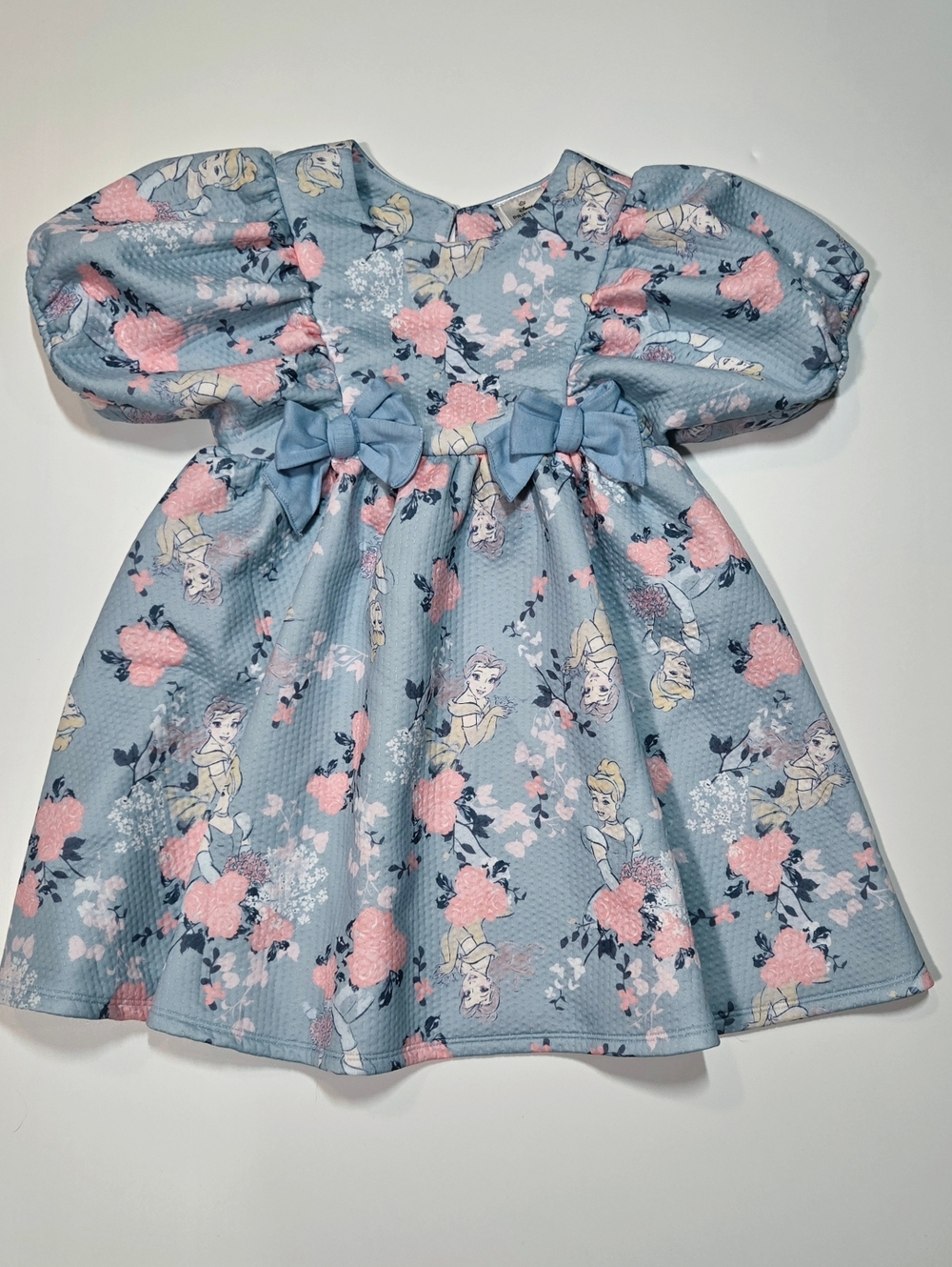 Disney Princess Cinderella Belle Party Dress Sz 6 Fancy Hybrid Apparel Bows